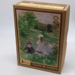 Puzzle madera SPuzzles 200 piezas En la orilla del lago, Morisot