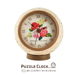 Puzzle Pintoo 3D Reloj Rosa Clásica de 145 piezas KC1005