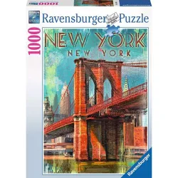 Puzzle Ravensburger Retro Nueva York 1000 Piezas