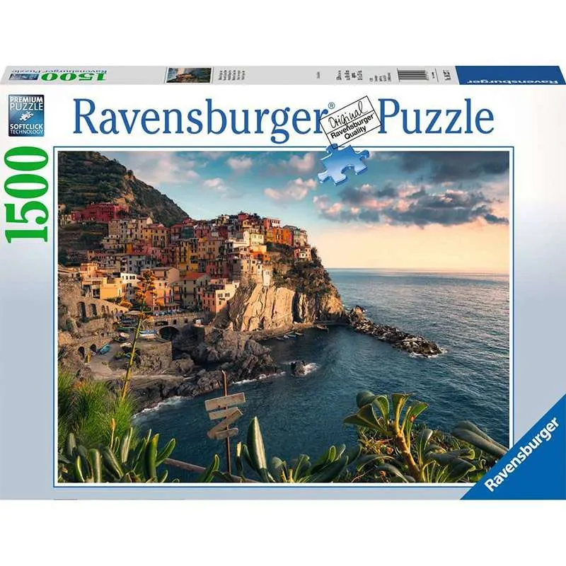 Puzzle Ravensburger Vista de Cinque Terre de 1500 Piezas