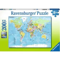 Ravensburger puzzle XXL 200 piezas Mapa del mundo 128907