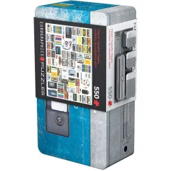Puzzle Eurographics 550 piezas Retro Cassette Player Lata 8551-5690