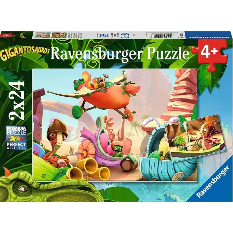 Puzzle Ravensburger Gigantosaurios 2x24 piezas 051267