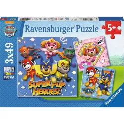 Puzzle Ravensburger Patrulla Canina 3x49 piezas 080366