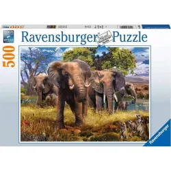 Puzzle Ravensburger Familia de elefantes 500 piezas 150403