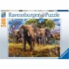 Puzzle Ravensburger Familia de elefantes 500 piezas 150403