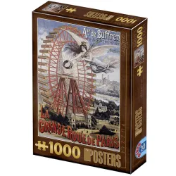 Puzzle DToys Póster vintage La gran noria de Paris de 1000 piezas 74959