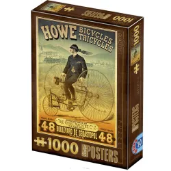Puzzle DToys Póster vintage Howe Tricycles de 1000 piezas 67555