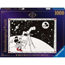 Puzzle Ravensburger Mickey y Minnie en la luna 500 piezas 168514