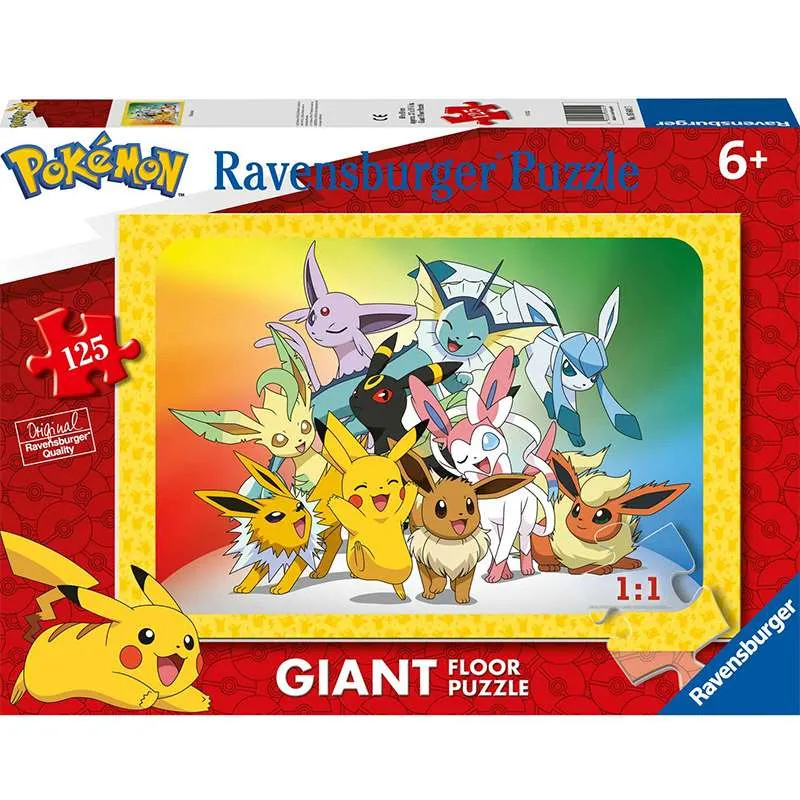 Puzzle Ravensburger Giant Floor Pokémon 125 piezas 056415