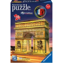 Puzzle Ravensburger Night Edition Arco del Triunfo 3D 216 piezas 125227