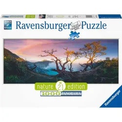 Puzzle Ravensburger Panorama Nature Edition Lago del Monte Ijen, Java de 1000 Piezas 170944