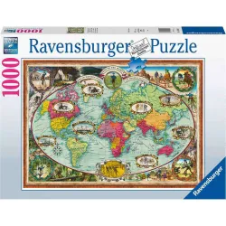 Puzzle Ravensburger Paseo en bici por el mundo de 1000 Piezas 169955