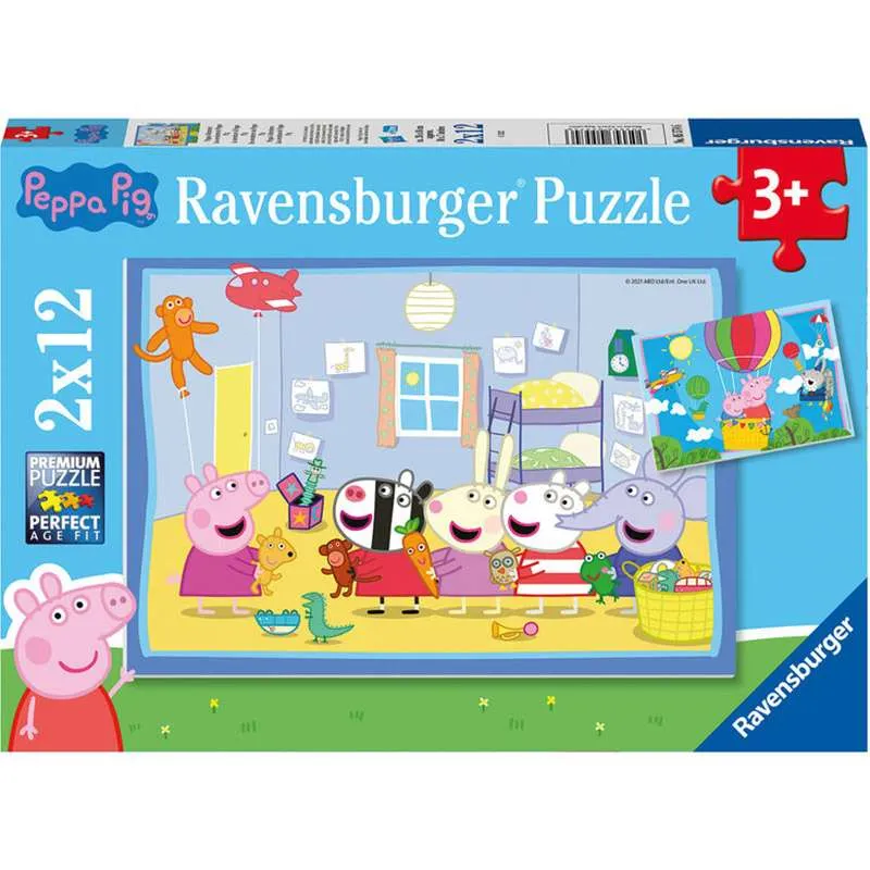 Puzzle Ravensburger Aventuras de Peppa Pig 2x12 piezas 055746