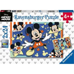 Puzzle Ravensburger Mickey Mouse 2x24 piezas 055784