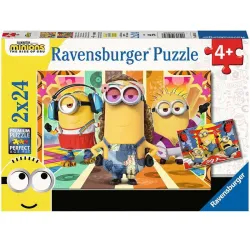 Puzzle Ravensburger Minions, los secuaces 2x24 piezas 050857