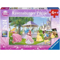 Puzzle Ravensburger Princesas mágicas de Disney 2x24 piezas 088652