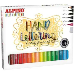 Set alpino color experience para aprender lettering 30 piezas