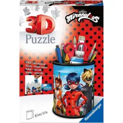 Puzzle Ravensburger Portalápices Miraculous 3D 57 piezas 112784