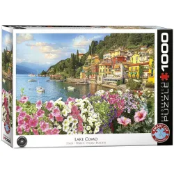 Puzzle Eurographics 1000 piezas Lago Como, Italia 6000-5763