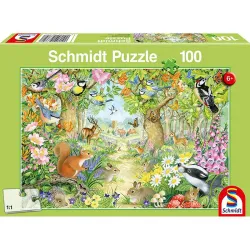 Puzzle Schmidt Animales del bosque de 100 piezas 56370