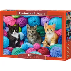 Puzzle Castorland Gatitos en una tienda de lana de 1000 piezas C-104796