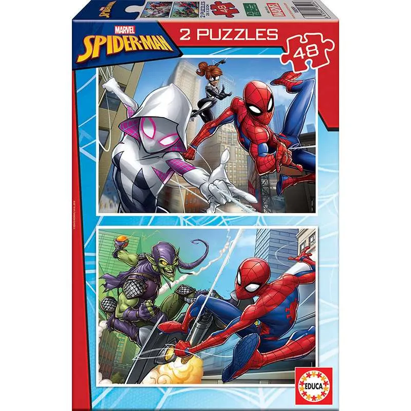 Educa puzzle 2x48 piezas Spiderman 18099