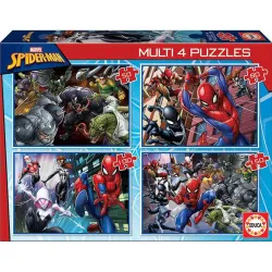Educa multi puzzle progresivo 50-80-100-150 piezas Spiderman 18102