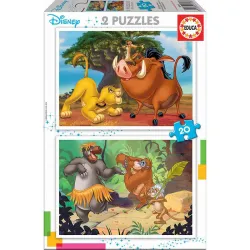 Educa puzzle 2x20 piezas Disney Animals 18103