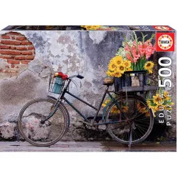 Educa puzzle 500 Bicicleta con flores 17988