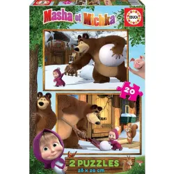 Educa puzzles 2x20 piezas Masha y el oso 18643