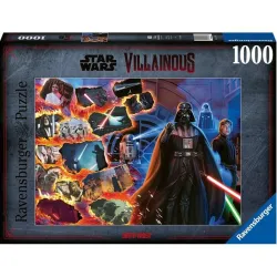 Puzzle Ravensburger Villanos Star Wars - Darth Vader 1000 piezas 173396