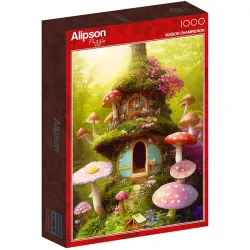 Puzzle Alipson Casa de hongos de 1000 piezas
