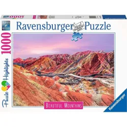 Puzzle Ravensburger Montañas arcoíris, China 1000 piezas 173143