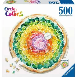 Puzzle Ravensburger Circulo de colores, Pizza 500 piezas 173471
