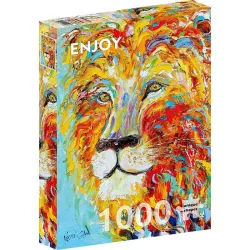 Puzzle Enjoy puzzle de 1000 piezas León colorido 1416