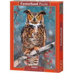 Puzzle Castorland Gran búho cornado de 500 piezas B-52387