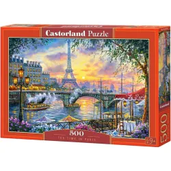 Puzzle Castorland Hora del té en París de 500 piezas B-53018