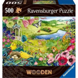 Puzzle Ravensburger Jardín salvaje de madera de 500 piezas 175130