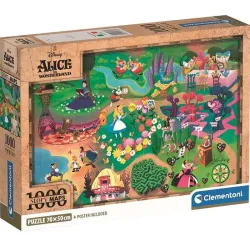 Puzzle Clementoni Alicia en el País de las Maravillas Compact 1000 piezas 39785