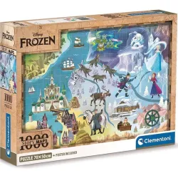 Puzzle Clementoni Story Maps Frozen 1000 piezas 39784