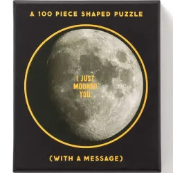 Puzzle Galison con forma I Just Mooned You de 100 piezas