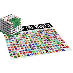 Puzzle Robert Frederick Cubo Banderas del Mundo de 100 piezas
