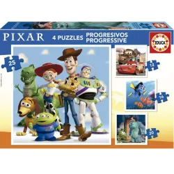 Educa puzzle progresivo 12-16-20-25 piezas Disney Pixar 19681