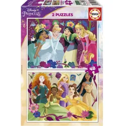 Educa puzzle 2x48 piezas Princesas Disney 19675