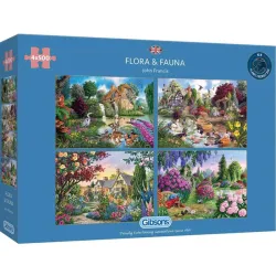 Puzzle Gibsons Flora and Fauna de 4x500 piezas G5025