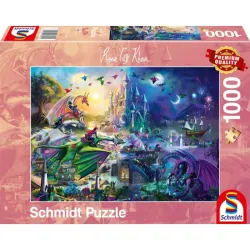 Puzzle Schmidt Concurso nocturno de dragones de 1000 piezas 57585