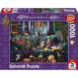 Puzzle Schmidt Gatos en cuarentena de 1000 piezas 59989