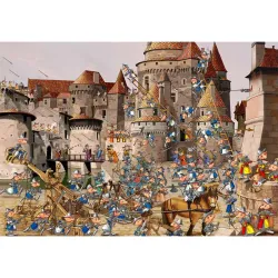Puzzle Grafika Ataque del castillo de 1000 piezas