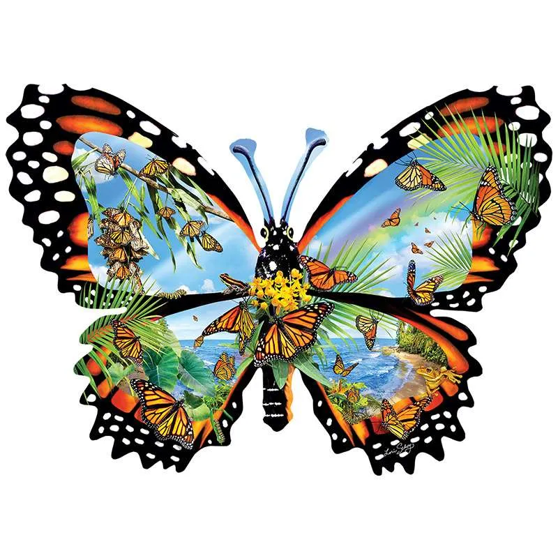 Puzzle SunsOut Oda a las mariposas Monarca de 1000 piezas 97065